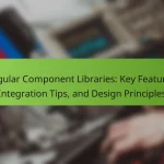 Angular Component Libraries: Key Features, Integration Tips, and Design Principles