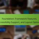 Foundation: Framework Features, Accessibility Support, and Layout Options