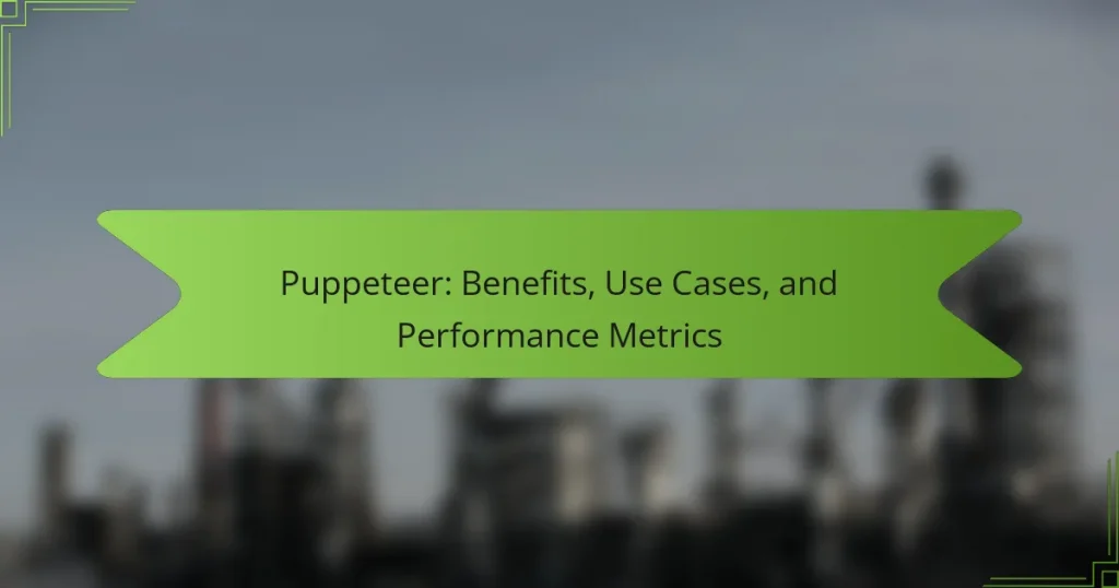 Puppeteer: Benefits, Use Cases, and Performance Metrics