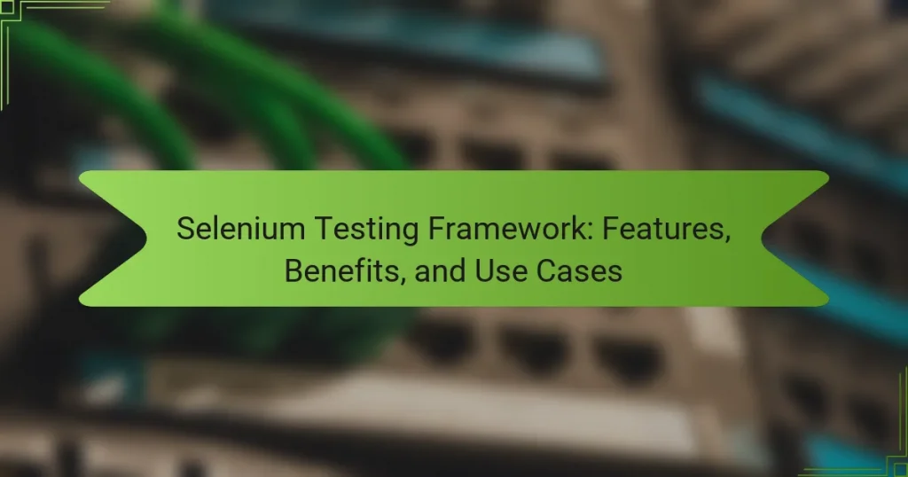 Selenium Testing Framework: Features, Benefits, and Use Cases
