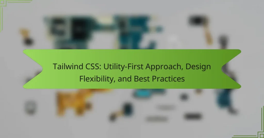 Tailwind CSS: Utility-First Approach, Design Flexibility, and Best Practices